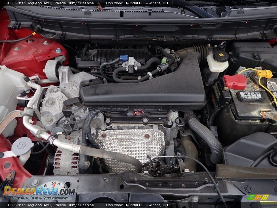 2017 Nissan Rogue SV AWD Palatial Ruby / Charcoal Photo #5