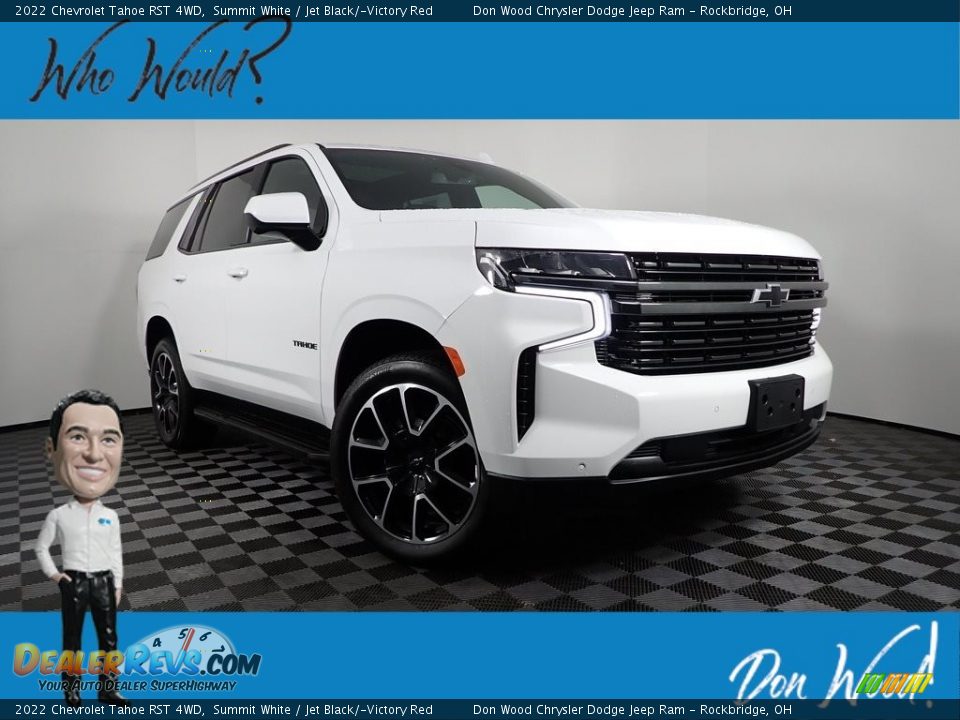 2022 Chevrolet Tahoe RST 4WD Summit White / Jet Black/­Victory Red Photo #1