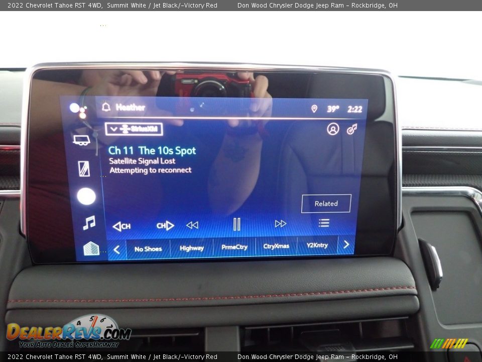 2022 Chevrolet Tahoe RST 4WD Summit White / Jet Black/­Victory Red Photo #2