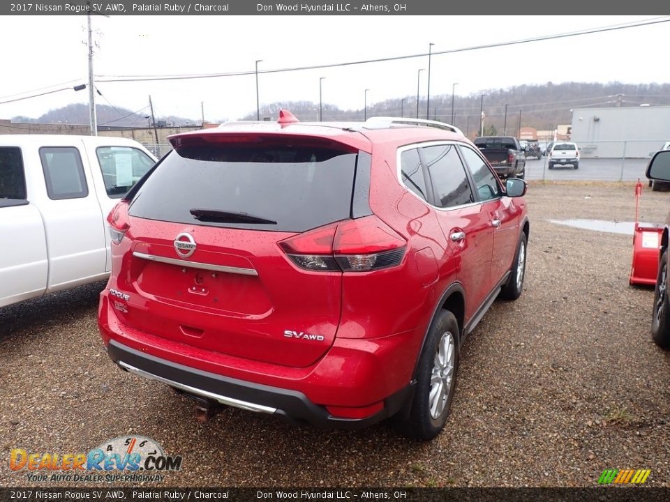 2017 Nissan Rogue SV AWD Palatial Ruby / Charcoal Photo #10