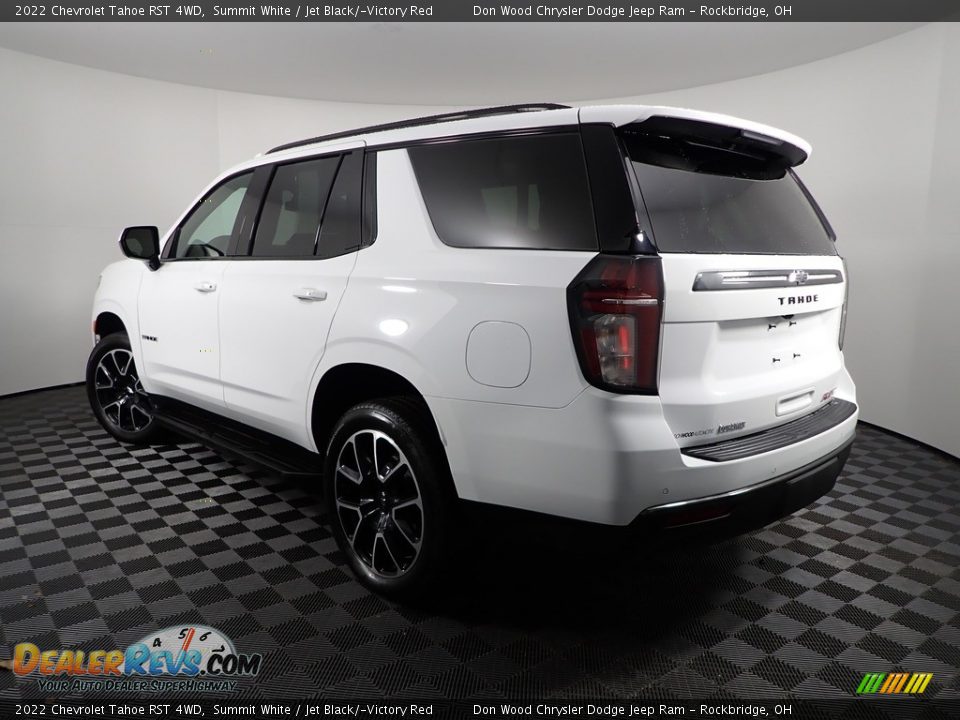 2022 Chevrolet Tahoe RST 4WD Summit White / Jet Black/­Victory Red Photo #8