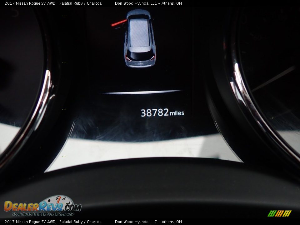 2017 Nissan Rogue SV AWD Palatial Ruby / Charcoal Photo #13