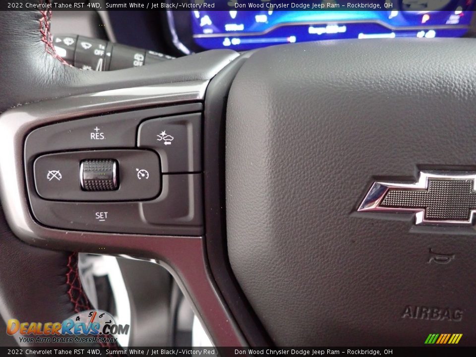 2022 Chevrolet Tahoe RST 4WD Summit White / Jet Black/­Victory Red Photo #18