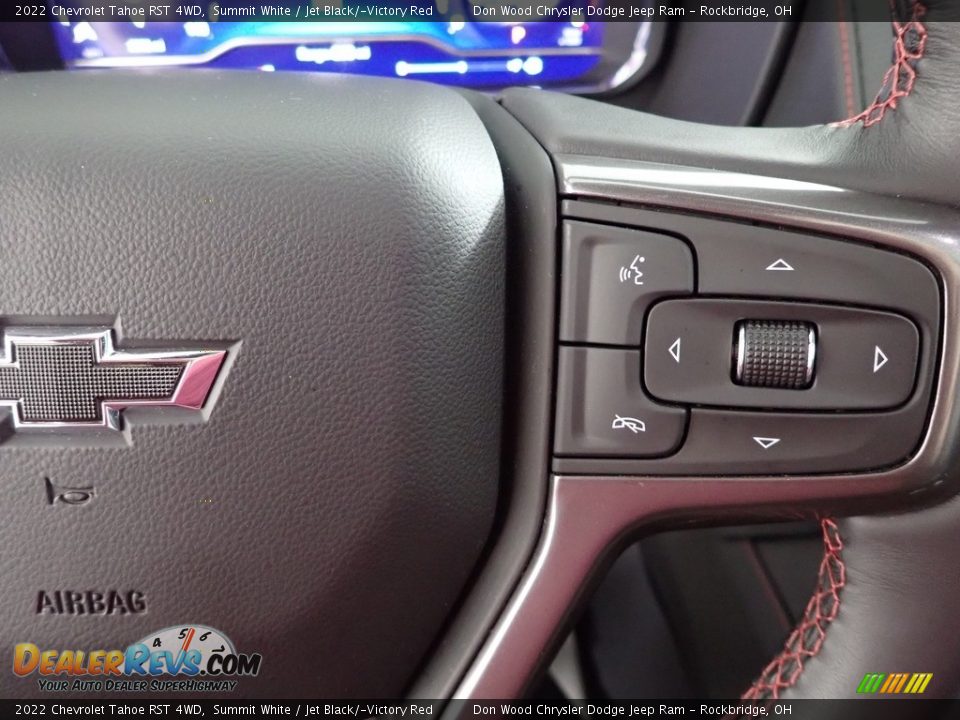 2022 Chevrolet Tahoe RST 4WD Summit White / Jet Black/­Victory Red Photo #19
