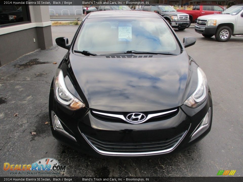 2014 Hyundai Elantra SE Sedan Black / Beige Photo #26