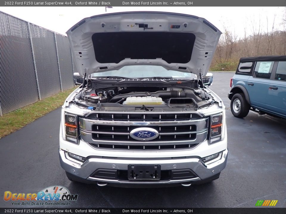 2022 Ford F150 Lariat SuperCrew 4x4 Oxford White / Black Photo #4