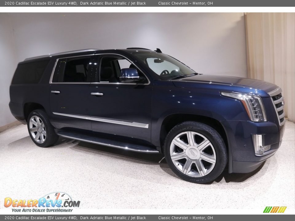 2020 Cadillac Escalade ESV Luxury 4WD Dark Adriatic Blue Metallic / Jet Black Photo #1