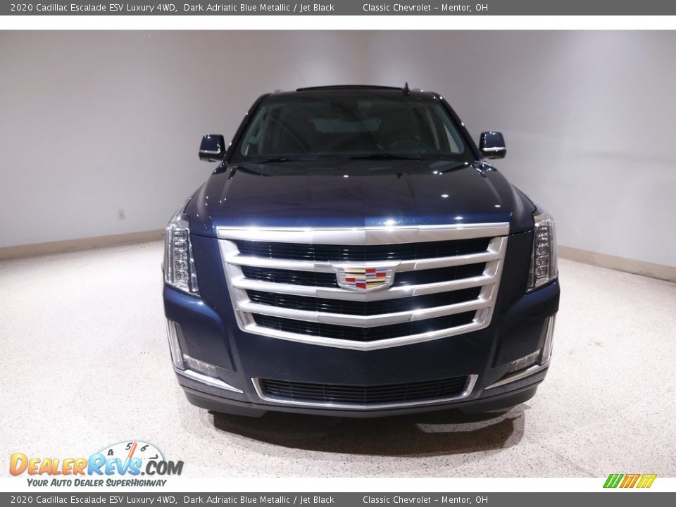 2020 Cadillac Escalade ESV Luxury 4WD Dark Adriatic Blue Metallic / Jet Black Photo #2