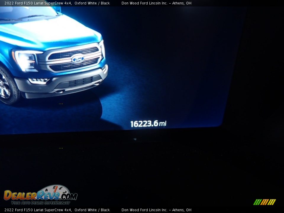 2022 Ford F150 Lariat SuperCrew 4x4 Oxford White / Black Photo #13