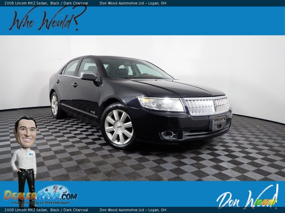 2008 Lincoln MKZ Sedan Black / Dark Charcoal Photo #1