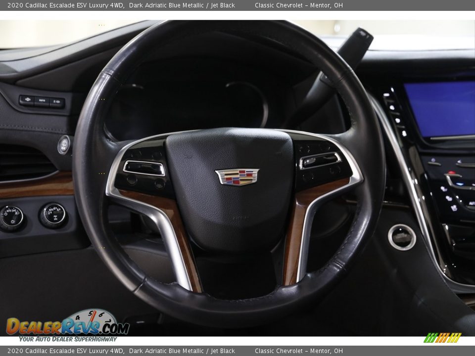2020 Cadillac Escalade ESV Luxury 4WD Dark Adriatic Blue Metallic / Jet Black Photo #8