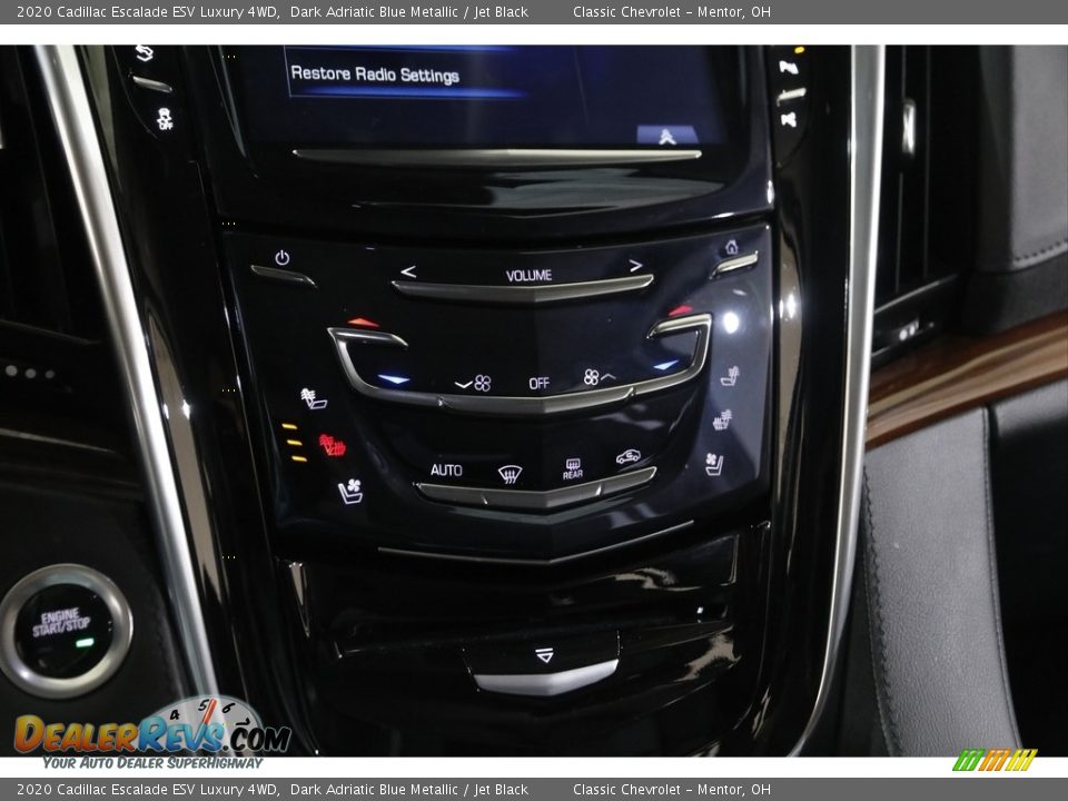 2020 Cadillac Escalade ESV Luxury 4WD Dark Adriatic Blue Metallic / Jet Black Photo #16