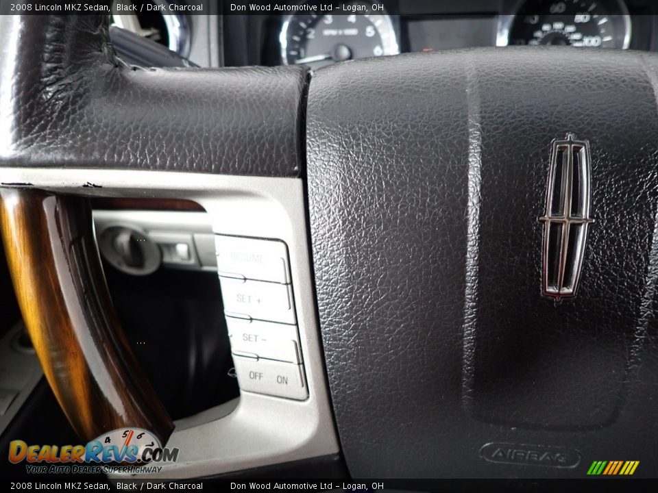 2008 Lincoln MKZ Sedan Black / Dark Charcoal Photo #14