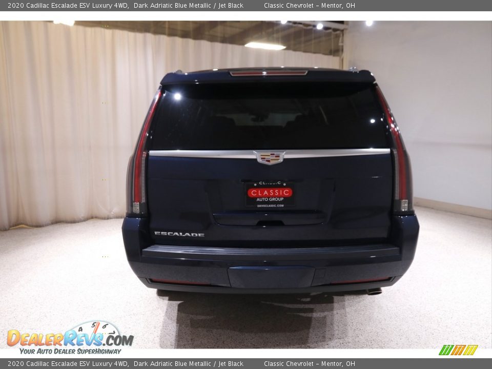 2020 Cadillac Escalade ESV Luxury 4WD Dark Adriatic Blue Metallic / Jet Black Photo #23