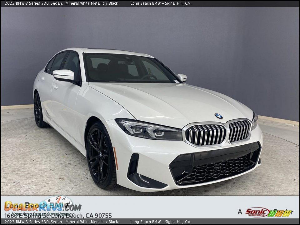 2023 BMW 3 Series 330i Sedan Mineral White Metallic / Black Photo #1