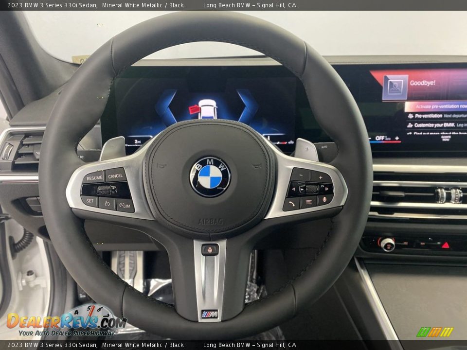 2023 BMW 3 Series 330i Sedan Mineral White Metallic / Black Photo #14