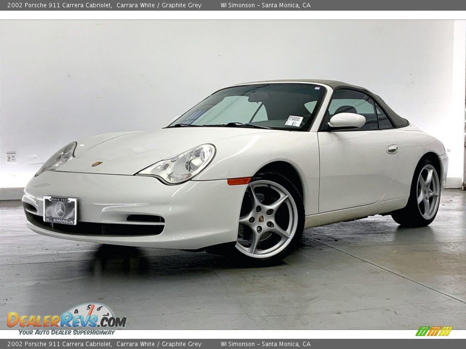 Front 3/4 View of 2002 Porsche 911 Carrera Cabriolet Photo #12