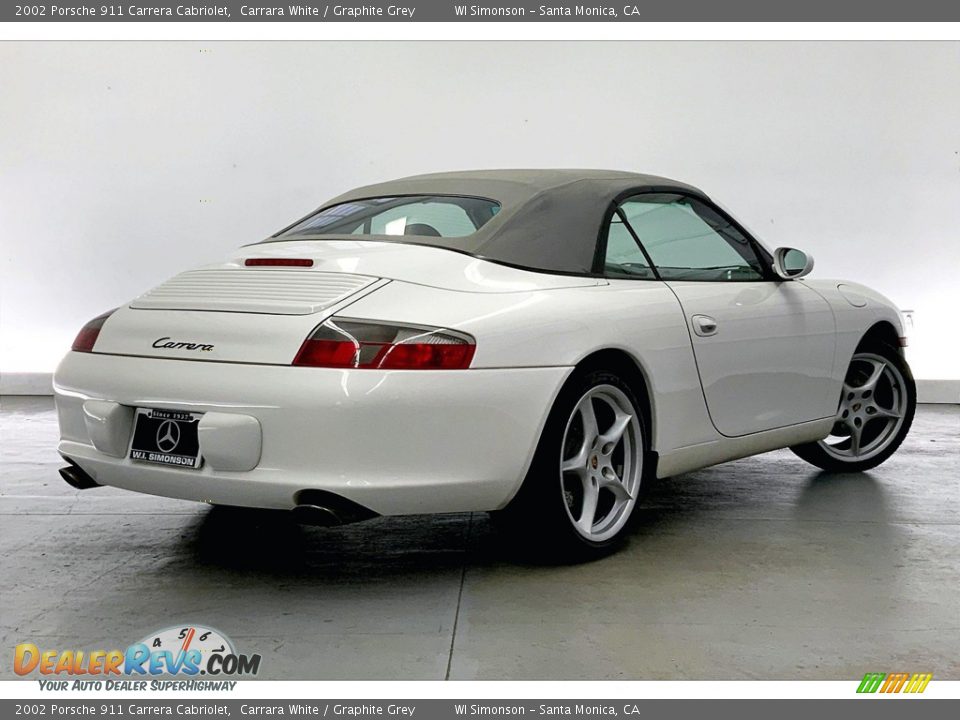 2002 Porsche 911 Carrera Cabriolet Carrara White / Graphite Grey Photo #13