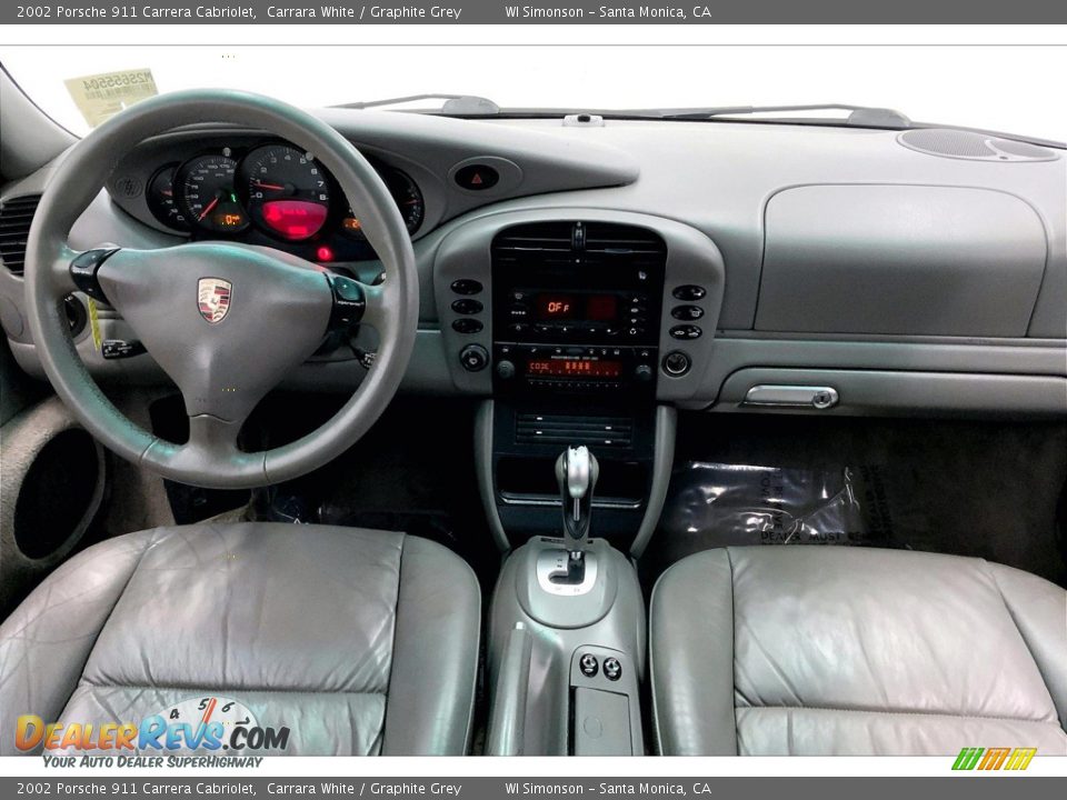 Graphite Grey Interior - 2002 Porsche 911 Carrera Cabriolet Photo #15