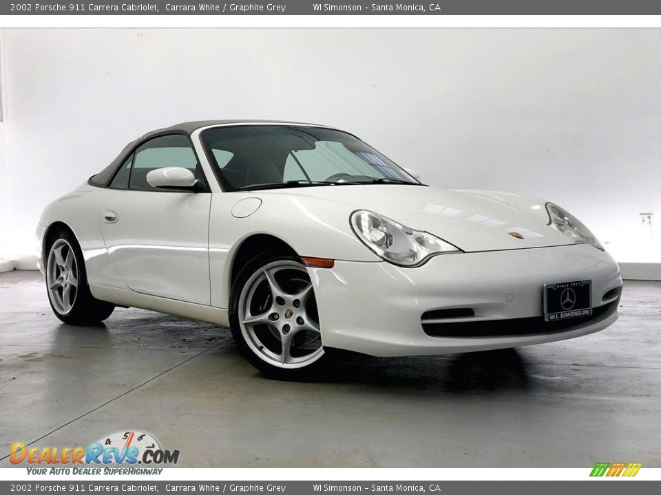 Front 3/4 View of 2002 Porsche 911 Carrera Cabriolet Photo #33