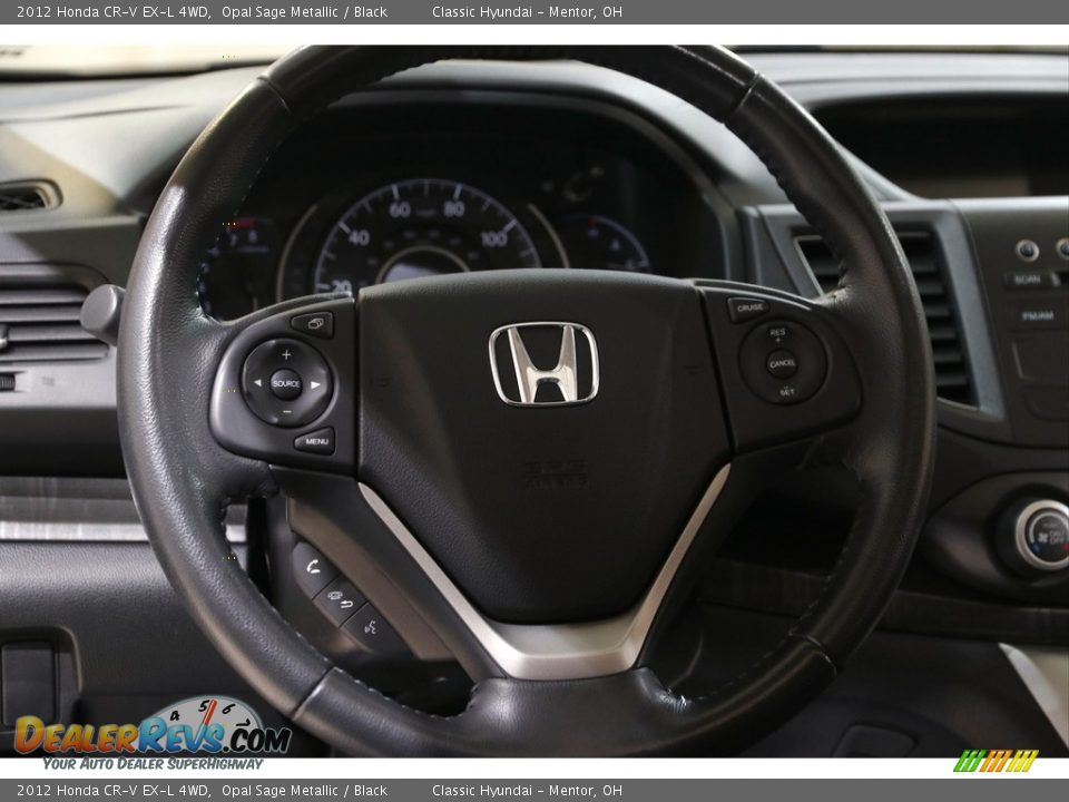 2012 Honda CR-V EX-L 4WD Opal Sage Metallic / Black Photo #7