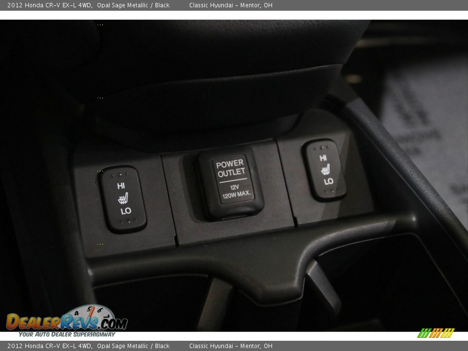 2012 Honda CR-V EX-L 4WD Opal Sage Metallic / Black Photo #14