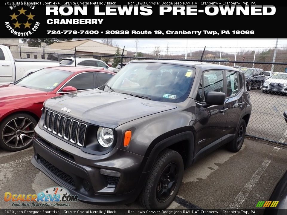 2020 Jeep Renegade Sport 4x4 Granite Crystal Metallic / Black Photo #1