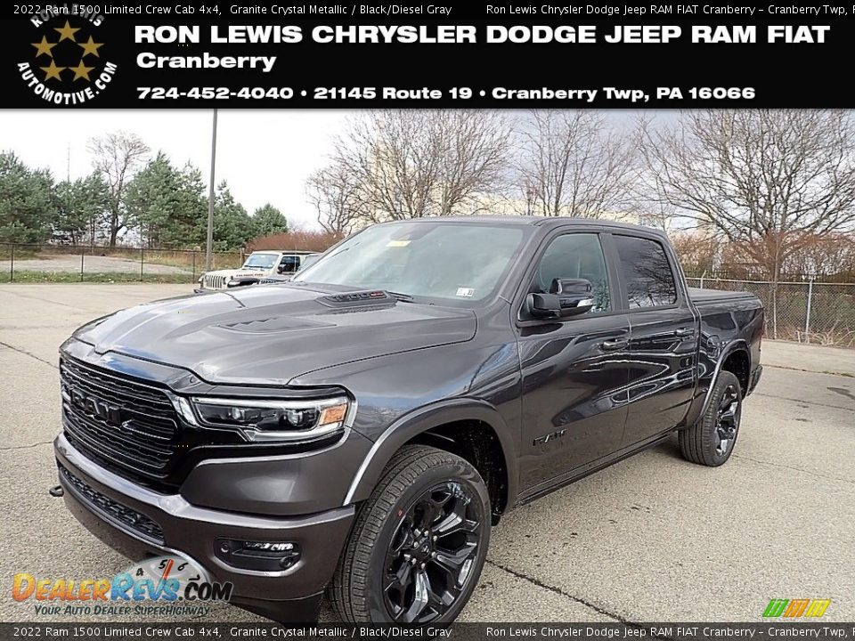 2022 Ram 1500 Limited Crew Cab 4x4 Granite Crystal Metallic / Black/Diesel Gray Photo #1