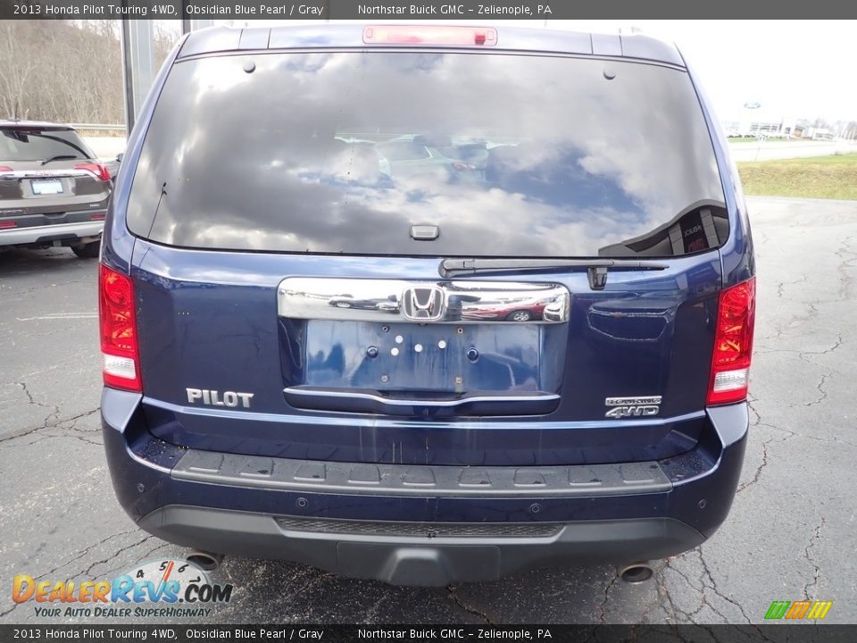 2013 Honda Pilot Touring 4WD Obsidian Blue Pearl / Gray Photo #5