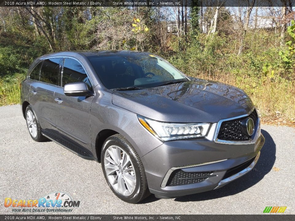 2018 Acura MDX AWD Modern Steel Metallic / Ebony Photo #5