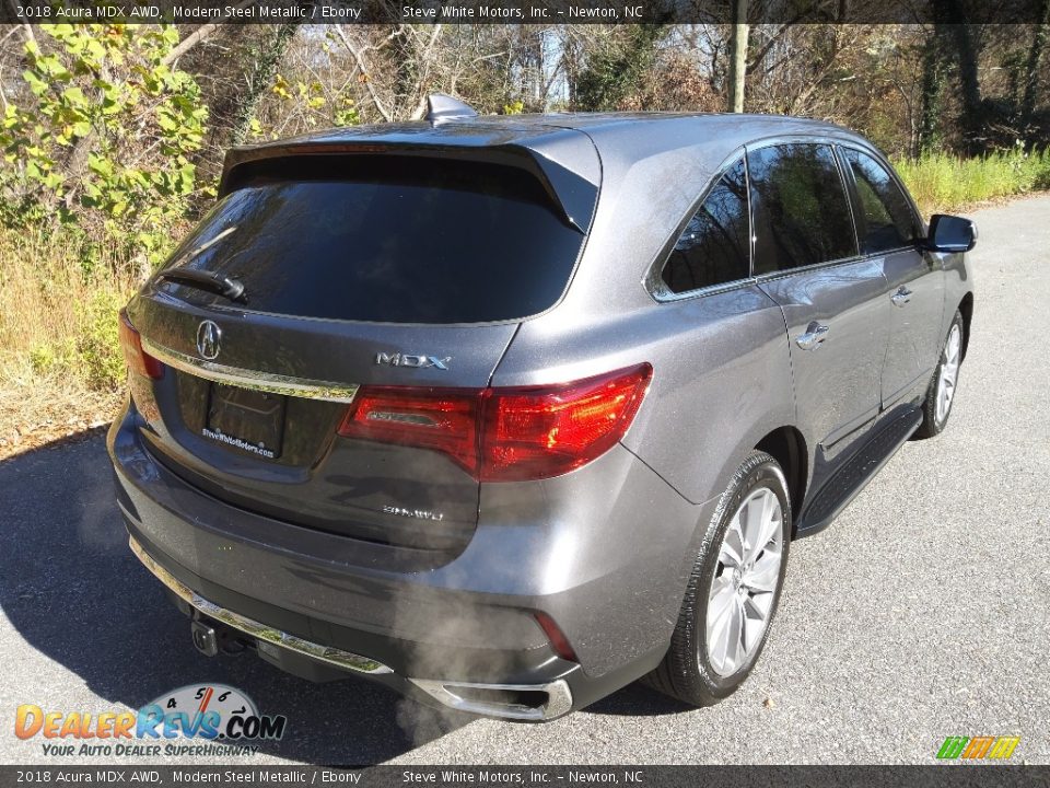 2018 Acura MDX AWD Modern Steel Metallic / Ebony Photo #7