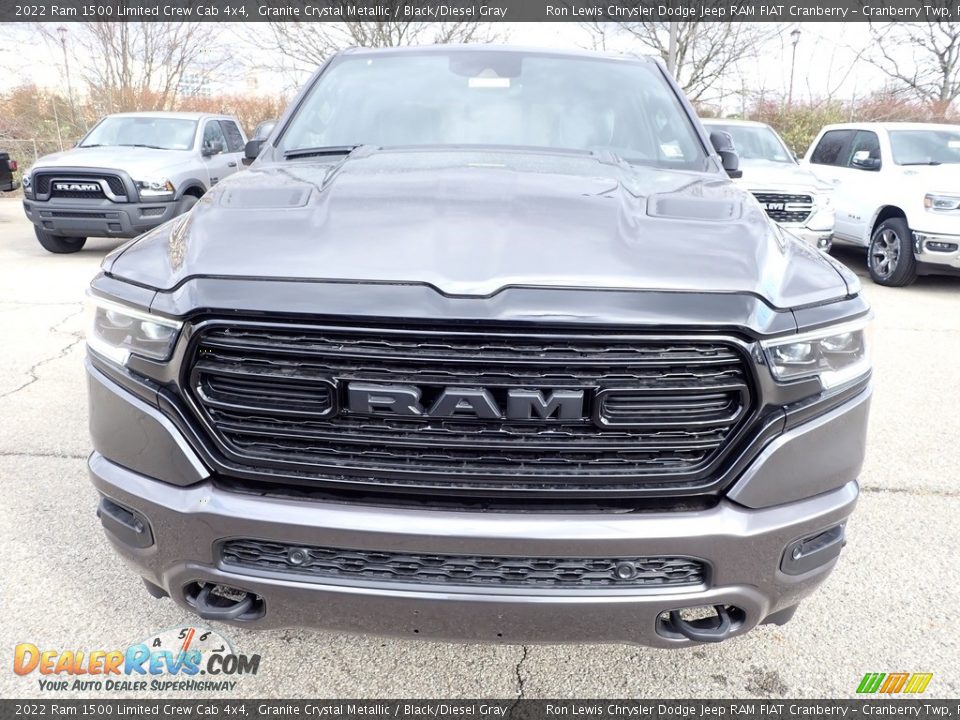 2022 Ram 1500 Limited Crew Cab 4x4 Granite Crystal Metallic / Black/Diesel Gray Photo #8