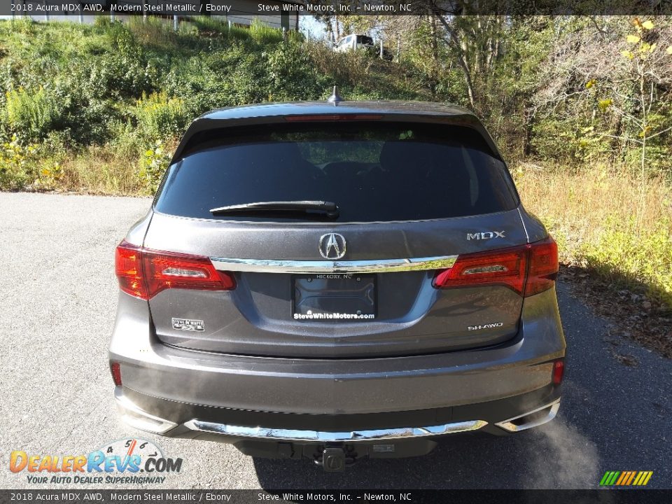 2018 Acura MDX AWD Modern Steel Metallic / Ebony Photo #8