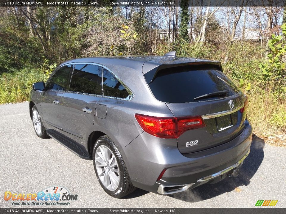 2018 Acura MDX AWD Modern Steel Metallic / Ebony Photo #11