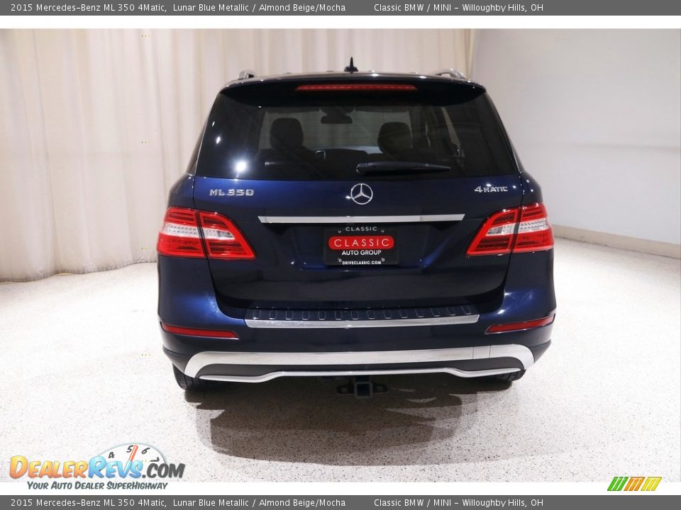 2015 Mercedes-Benz ML 350 4Matic Lunar Blue Metallic / Almond Beige/Mocha Photo #19