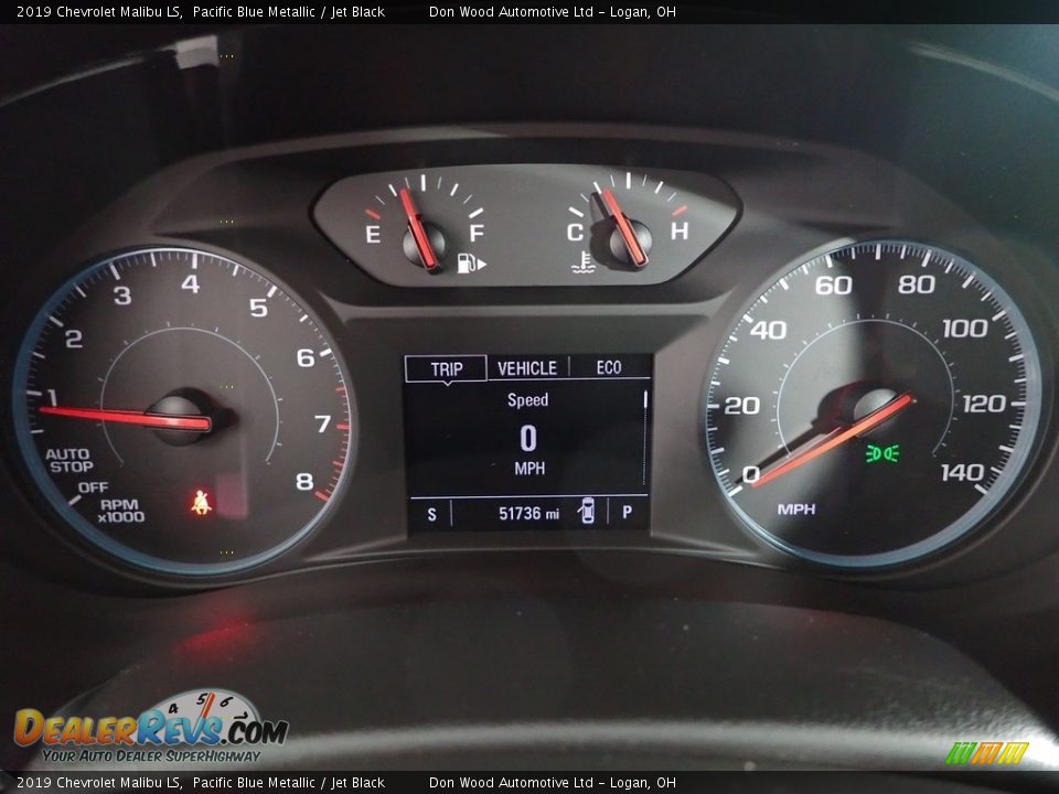 2019 Chevrolet Malibu LS Pacific Blue Metallic / Jet Black Photo #18