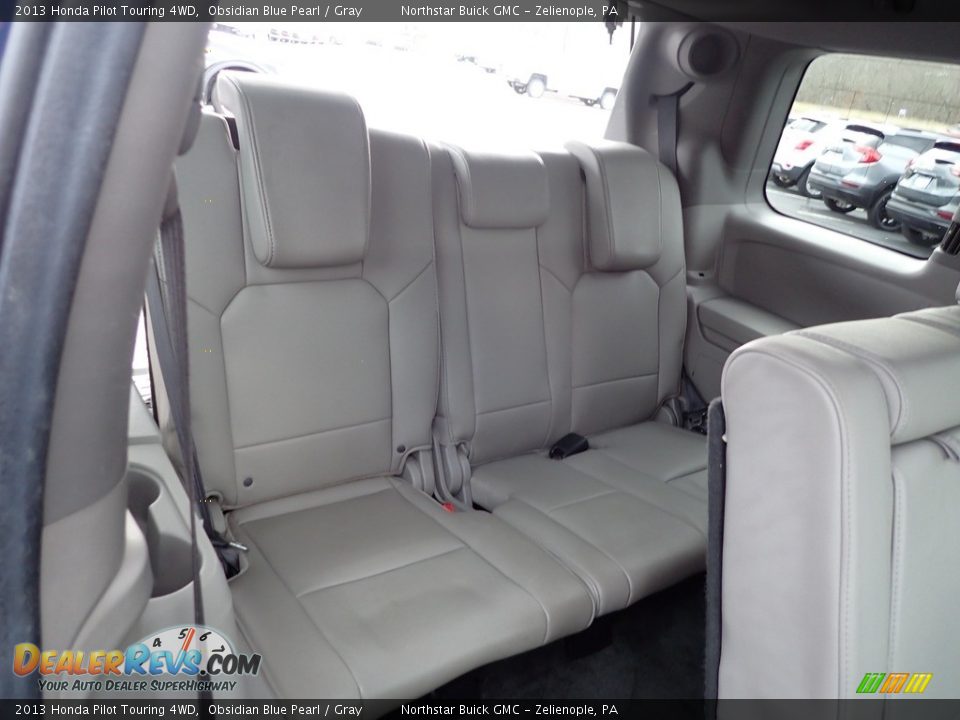 2013 Honda Pilot Touring 4WD Obsidian Blue Pearl / Gray Photo #17