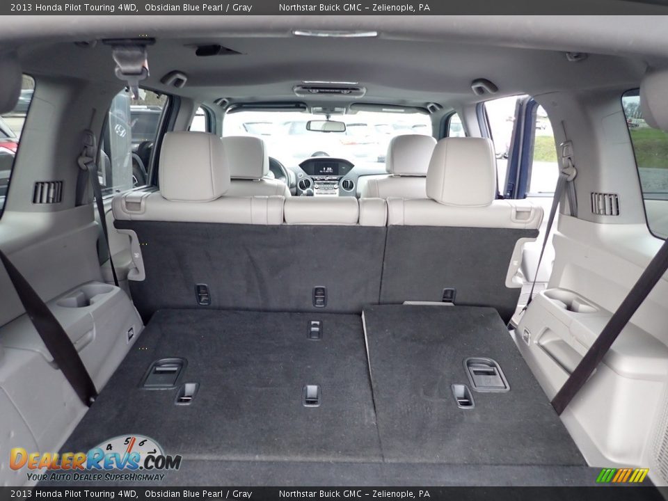 2013 Honda Pilot Touring 4WD Obsidian Blue Pearl / Gray Photo #18