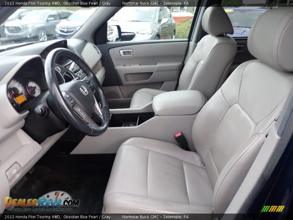 2013 Honda Pilot Touring 4WD Obsidian Blue Pearl / Gray Photo #21