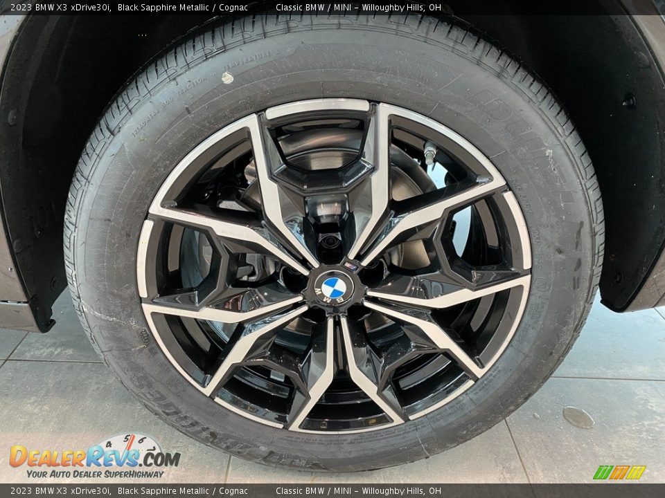 2023 BMW X3 xDrive30i Black Sapphire Metallic / Cognac Photo #3