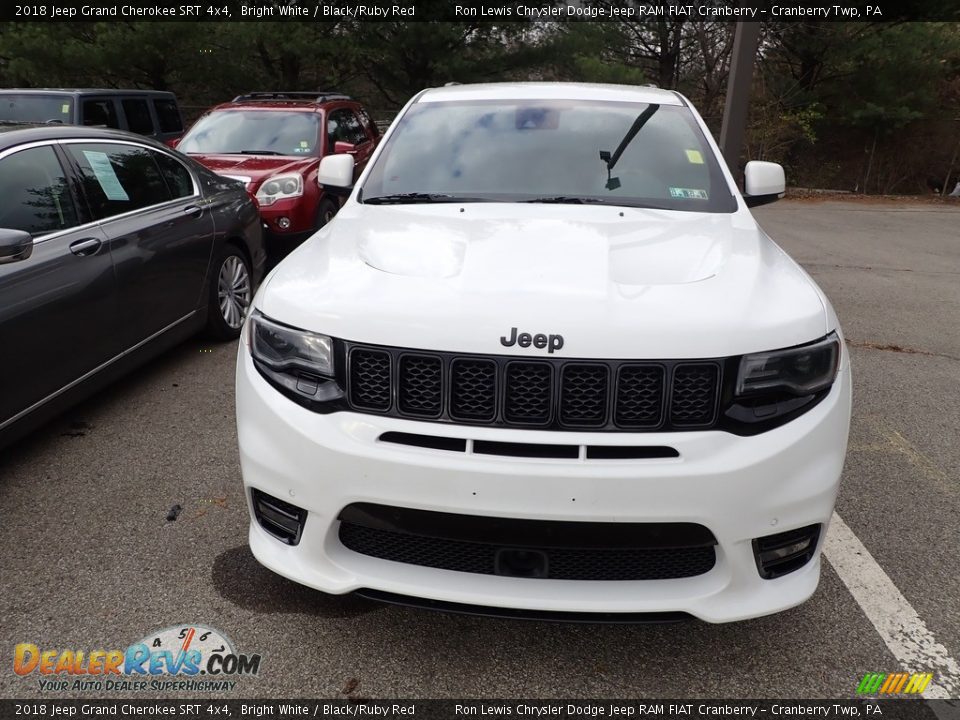 2018 Jeep Grand Cherokee SRT 4x4 Bright White / Black/Ruby Red Photo #2