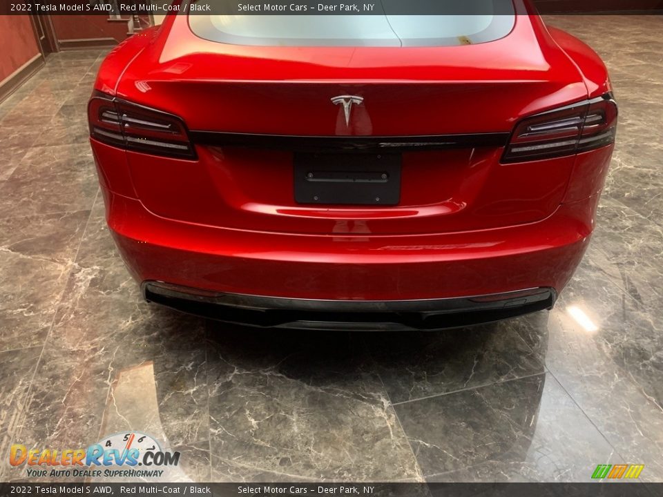 2022 Tesla Model S AWD Red Multi-Coat / Black Photo #4