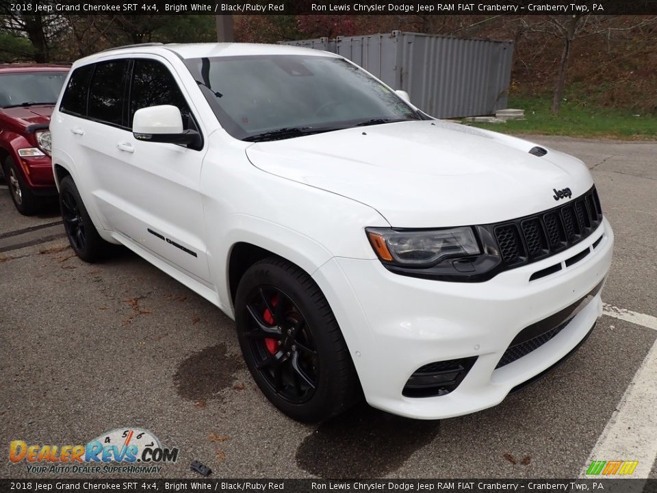 2018 Jeep Grand Cherokee SRT 4x4 Bright White / Black/Ruby Red Photo #3