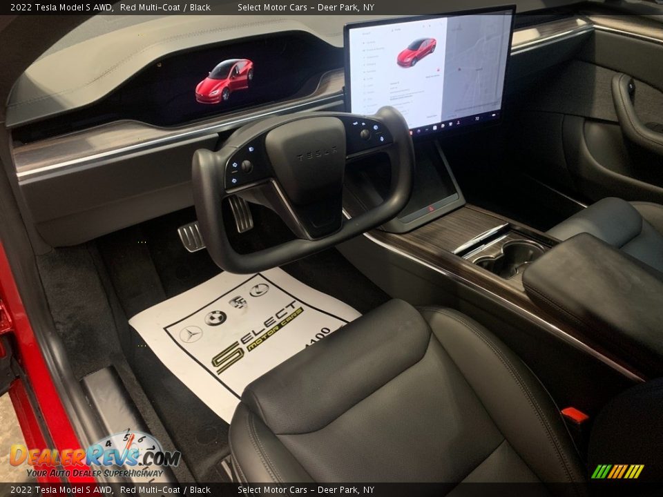 Black Interior - 2022 Tesla Model S AWD Photo #7