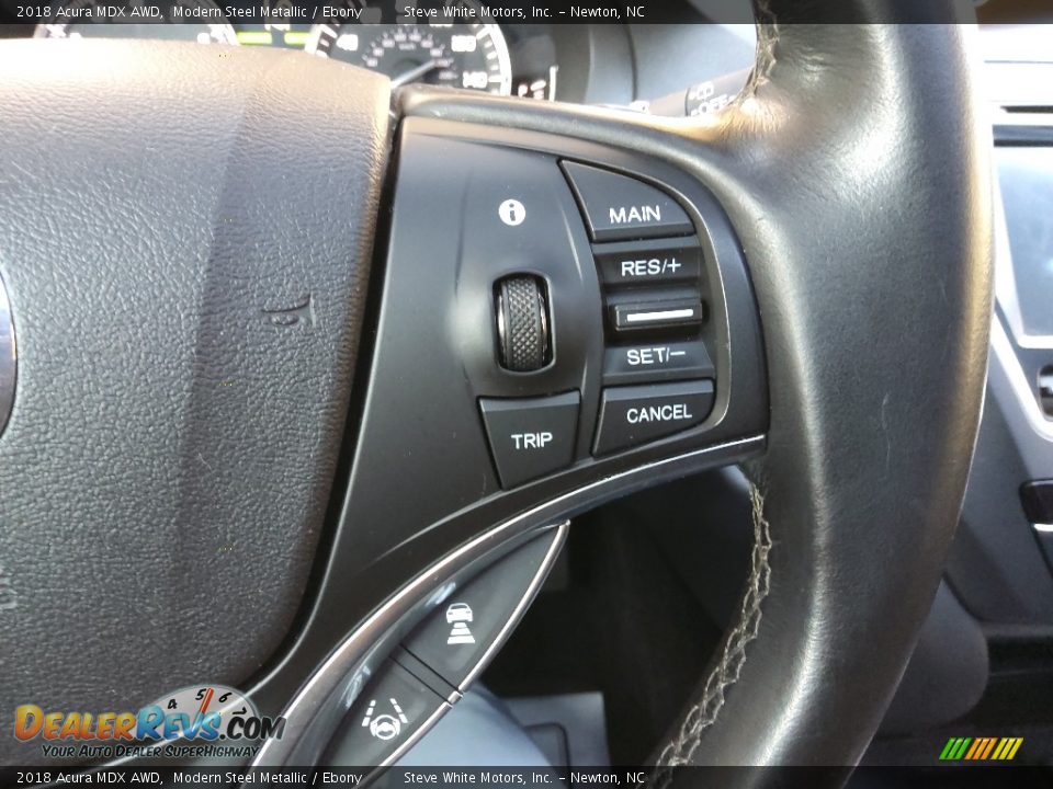 2018 Acura MDX AWD Modern Steel Metallic / Ebony Photo #26