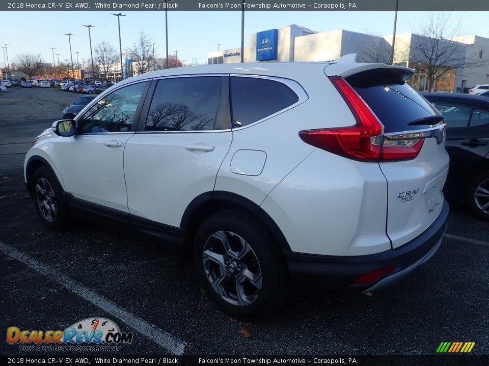 2018 Honda CR-V EX AWD White Diamond Pearl / Black Photo #2