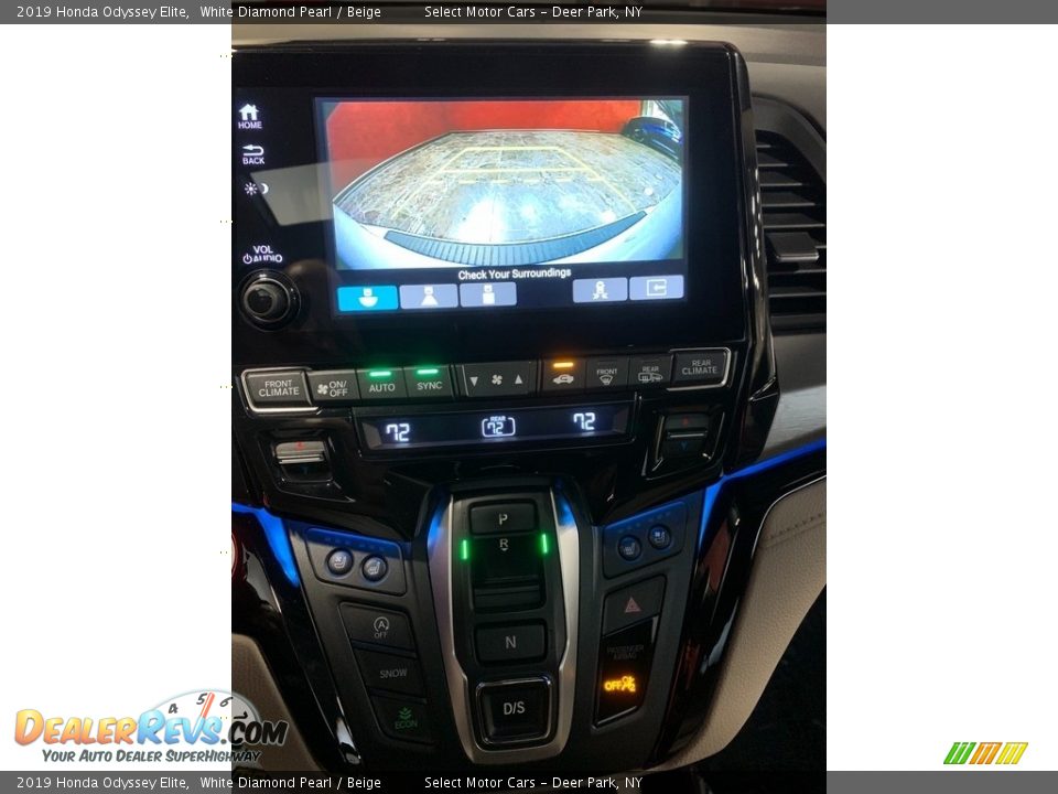 2019 Honda Odyssey Elite White Diamond Pearl / Beige Photo #10