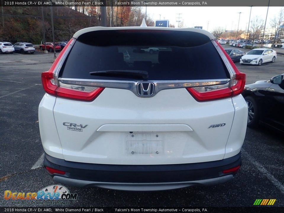2018 Honda CR-V EX AWD White Diamond Pearl / Black Photo #3