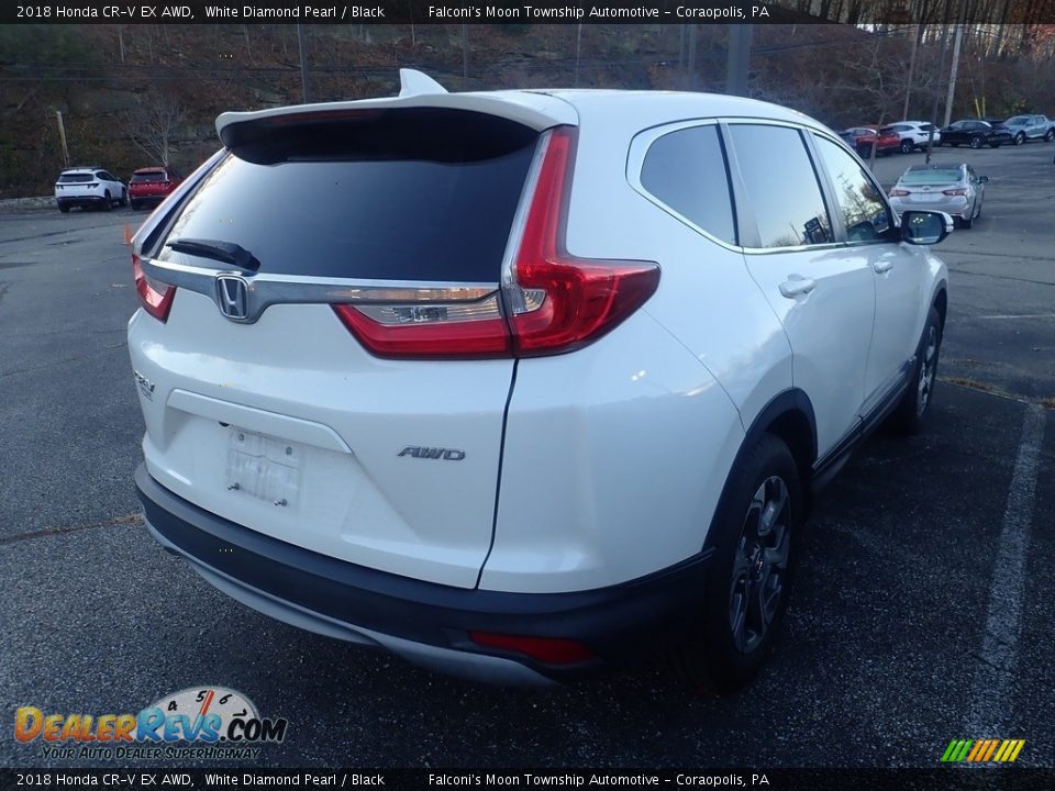 2018 Honda CR-V EX AWD White Diamond Pearl / Black Photo #4