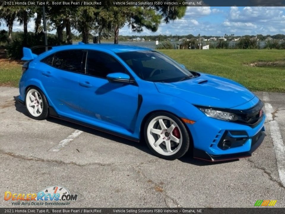 Boost Blue Pearl 2021 Honda Civic Type R Photo #8